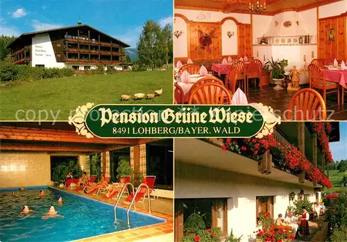 AK / Ansichtskarte Lohberg Lam Pension Gruene Wiese  Kat. Lohberg