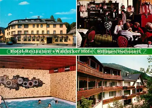 AK / Ansichtskarte Willingen Sauerland Hotel Waldecker Hof Kat. Willingen (Upland)