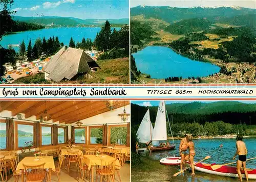 AK / Ansichtskarte Titisee Campingplatz Sandbank Kat. Titisee Neustadt
