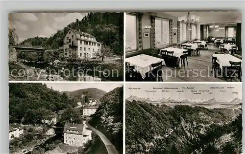 AK / Ansichtskarte Tiefenstein Albtal Pension Post Gasthaus Teilansicht Panorama  Kat. Goerwihl