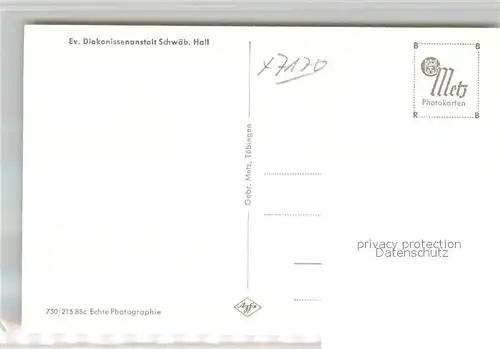 AK / Ansichtskarte Schwaebisch Hall Evangelische Diakonissenanstalt Kat. Schwaebisch Hall