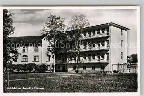AK / Ansichtskarte Crailsheim Kreis Krankenhaus Kat. Crailsheim