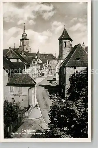 AK / Ansichtskarte Crailsheim Partie an der Ellwangerstrasse Kat. Crailsheim