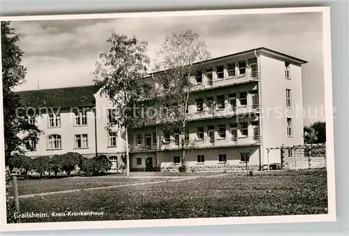 AK / Ansichtskarte Crailsheim Kreis Krankenhaus Kat. Crailsheim