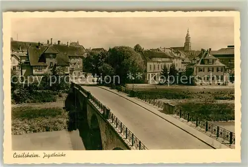 AK / Ansichtskarte Crailsheim Jagstbruecke Kat. Crailsheim