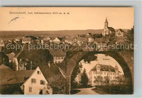 AK / Ansichtskarte Bonndorf Schwarzwald Teilansicht Schloss Kat. Bonndorf