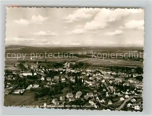 AK / Ansichtskarte Bonndorf Schwarzwald Fliegeraufnahme Kat. Bonndorf