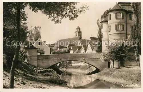 AK / Ansichtskarte Donauwoerth Bruecke Kat. Donauwoerth