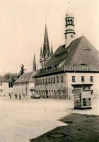 AK / Ansichtskarte Neustadt Sachsen Markt mit Rathaus Kat. Neustadt Sachsen