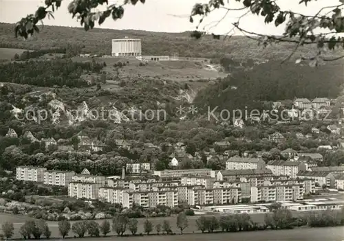 AK / Ansichtskarte Bad Frankenhausen Blick zur Bauernkriegsgedenkstaette Panorama von der Hainleite Kat. Bad Frankenhausen