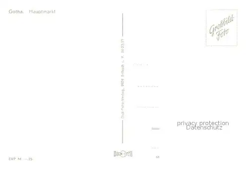 AK / Ansichtskarte Gotha Thueringen Hauptmarkt Kat. Gotha