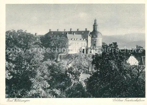 AK / Ansichtskarte Bad Wildungen Schloss Friedrichstein Kat. Bad Wildungen
