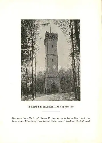 AK / Ansichtskarte Windhausen Harz Iberger Albertturm Kat. Windhausen