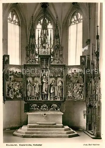 AK / Ansichtskarte Blaubeuren Klosterkirche Hochaltar Kat. Blaubeuren