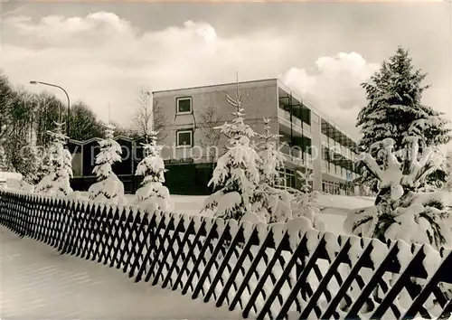 AK / Ansichtskarte Otzenhausen Saar Kath Muettergenesungsheim Helene Weber Haus im Winter Kat. Nonnweiler