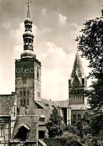 AK / Ansichtskarte Soest Arnsberg Blick auf Petrikirche und Dom