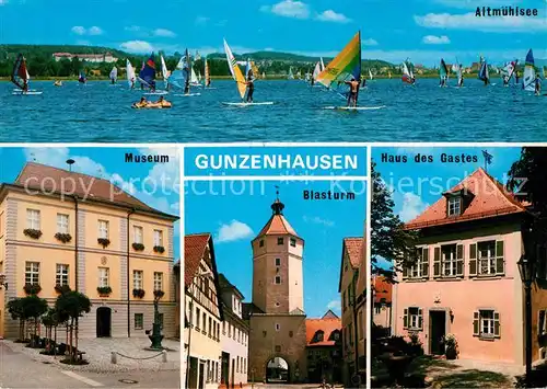 AK / Ansichtskarte Gunzenhausen Altmuehlsee See Museum Blasturm Haus des Gastes Kat. Gunzenhausen