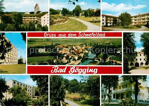 AK / Ansichtskarte Bad Goegging Fliegeraufnahme Kurhaus Kurgarten Teilansicht  Kat. Neustadt a.d.Donau