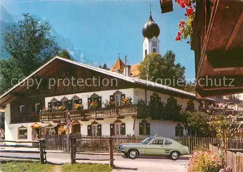 AK / Ansichtskarte Obergrainau Kirche Ford Capri Kat. Grainau