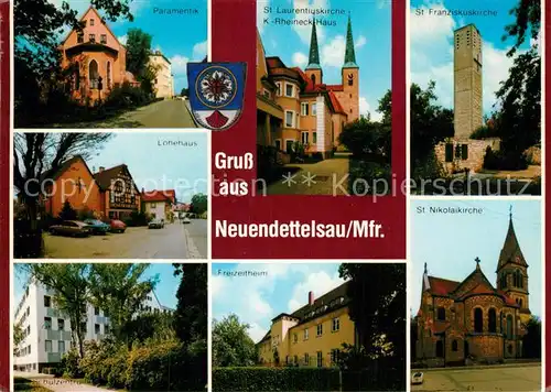AK / Ansichtskarte Neuendettelsau Sankt Franziskuskirche Paramentik Lohehaus Freizeitheim Kat. Neuendettelsau