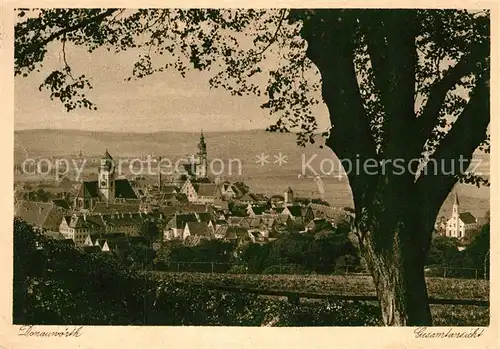 AK / Ansichtskarte Donauwoerth Gesamtansicht  Kat. Donauwoerth