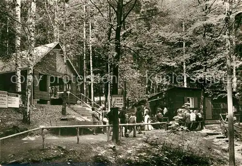 AK / Ansichtskarte Waschleithe Natur  und Wildpark Waldgaststaette Kat. Beierfeld Erzgebirge