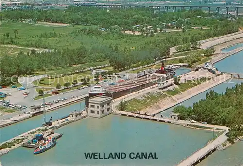 AK / Ansichtskarte St Catharines Bird s eye view of Lock No 3 Welland Canal System St Lawrence Seaway