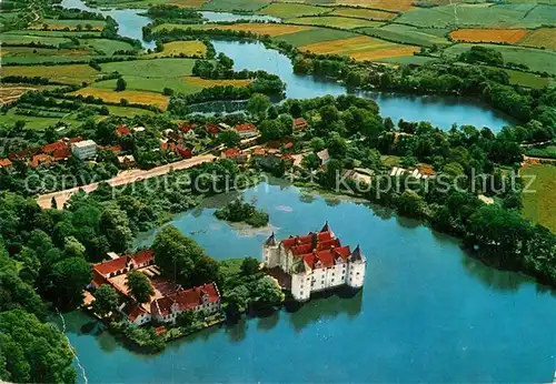 AK / Ansichtskarte Gluecksburg Ostseebad Wasserschloss 16. Jhdt. Flensburger Foerde Fliegeraufnahme Kat. Gluecksburg (Ostsee)