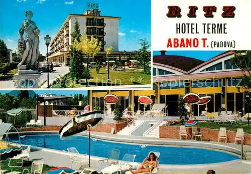 AK / Ansichtskarte Abano Terme Hotel Ritz Terme Swimming Pool Statue Kat. Abano Terme