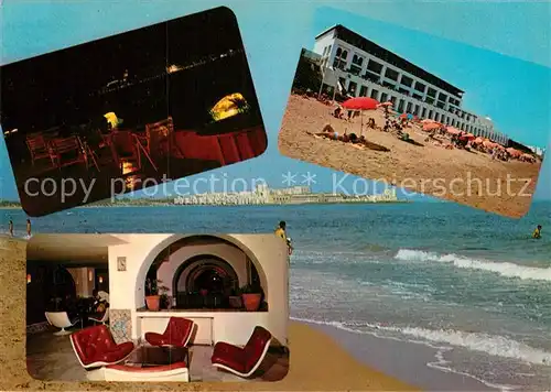 AK / Ansichtskarte Tanger Tangier Tangiers Hotel El Minzah Strand Kat. Marokko