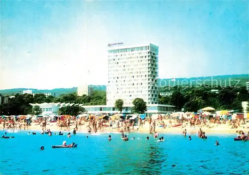 AK / Ansichtskarte Slatni Pjassyzi Hotel International Strand Kat. Varna Bulgarien