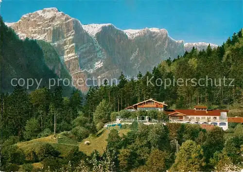 AK / Ansichtskarte Bad Reichenhall Berghof Zum Schroffen mit Reiteralpe Berchtesgadener Alpen Kat. Bad Reichenhall