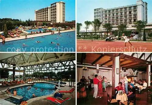 AK / Ansichtskarte Montegrotto Terme Hotel Terme Antoniano Swimming Pool Hallenbad Tennis Kat. 