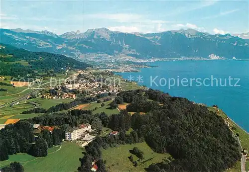 AK / Ansichtskarte Puidoux Hotel du Signal de Chexbres Lac Leman Alpes vue aerienne Kat. Puidoux