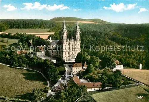 AK / Ansichtskarte Vierzehnheiligen Barock Basilika von Balthasa Neumann 18. Jhdt. Fliegeraufnahme Kat. Bad Staffelstein