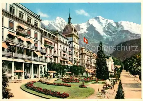 AK / Ansichtskarte Interlaken BE Hotel Victoria und Jungfrau Berner Alpen Kat. Interlaken