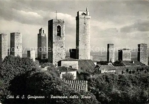 AK / Ansichtskarte Citta di San Gimignano Panorama dalla Rocca Torri