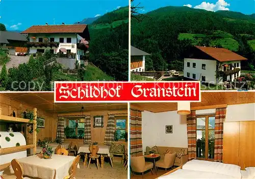 AK / Ansichtskarte St Martin Passeier Pension Schildhof Granstein Gaststube Zimmer