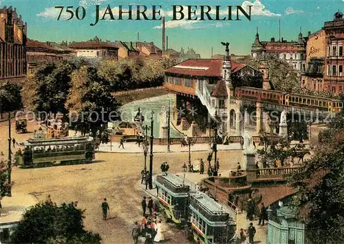 AK / Ansichtskarte Berlin 750 Jahre Berlin Altes Strassenbild Kat. Berlin