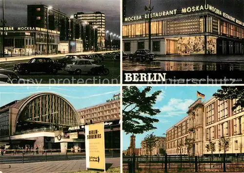AK / Ansichtskarte Berlin Karl Marx Alle Restaurant Moskau Bahnhof Alexanderplatz Sitz des Staatsrates Kat. Berlin