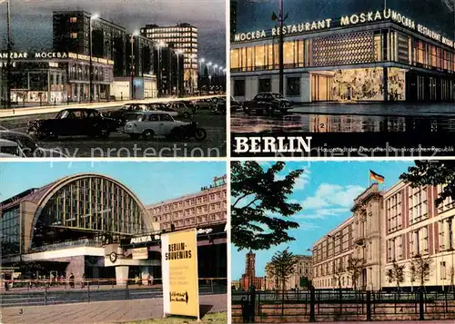 AK / Ansichtskarte Berlin Karl Marx Allee Restaurant Moskau Bahnhof Alexanderplatz Staatsratsgebaeude Kat. Berlin