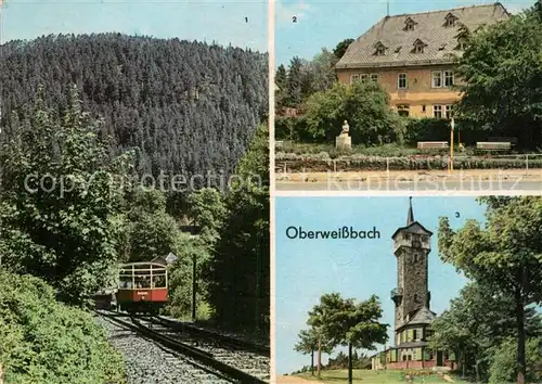 AK / Ansichtskarte Oberweissbach Bergbahn Froebelhaus Froebelturm Kat. Oberweissbach