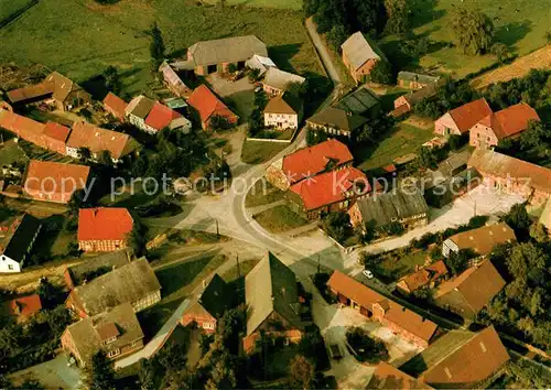 AK / Ansichtskarte Reetze Wendischer Rundling Fliegeraufnahme  Kat. Luechow (Wendland)