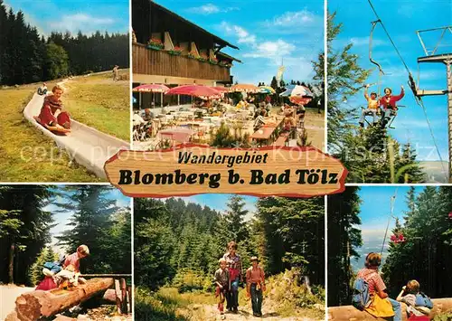 AK / Ansichtskarte Bad Toelz Blomberg Sommerrodelbahn Sessellift / Bad Toelz /Bad Toelz-Wolfratshausen LKR