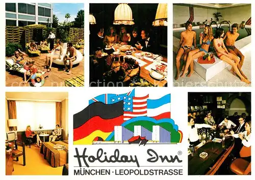 AK / Ansichtskarte Muenchen Holiday Inn Hotel Schwimmbad  / Muenchen /Muenchen LKR