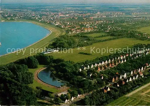 AK / Ansichtskarte Cuxhaven Doese Nordseebad Fliegeraufnahme mit Kurpark  / Cuxhaven /Cuxhaven LKR