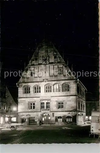 AK / Ansichtskarte Weissenburg Bayern Nachtaufnahme Rathaus Kat. Weissenburg i.Bay.