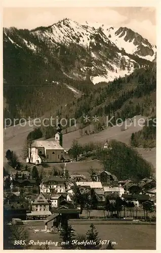 AK / Ansichtskarte Ruhpolding mit Hochfelln Kat. Ruhpolding