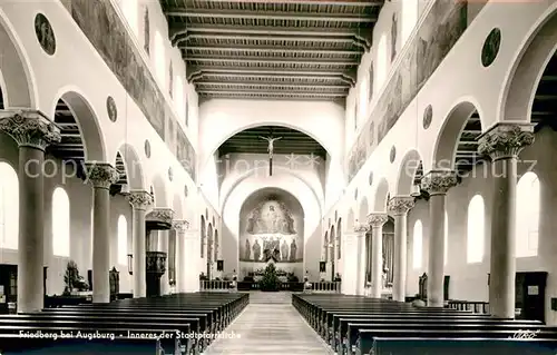 AK / Ansichtskarte Friedberg Bayern Stadtpfarrkirche Inneres Kat. Friedberg