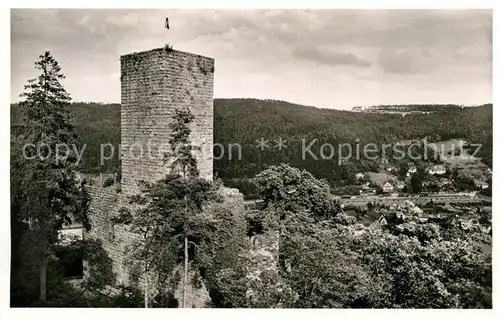 AK / Ansichtskarte Bad Liebenzell Burgturm Panorama Kat. Bad Liebenzell